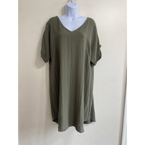 Sharagano Dresses & Skirts - Sharagano Green Dress - Size 12, Lagenlook, Boho
